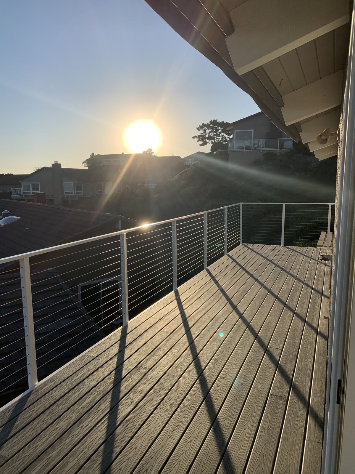 Sunset-View Deck with Cable Railing